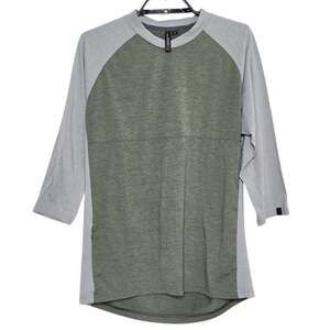 Mens Specialized Cycling Jersey Size Medium Wool Blend Green 3/4 Sleeve Shirt